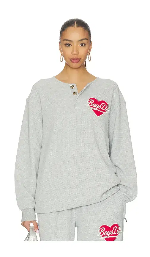 Boys Lie Signature Thermal Crewneck