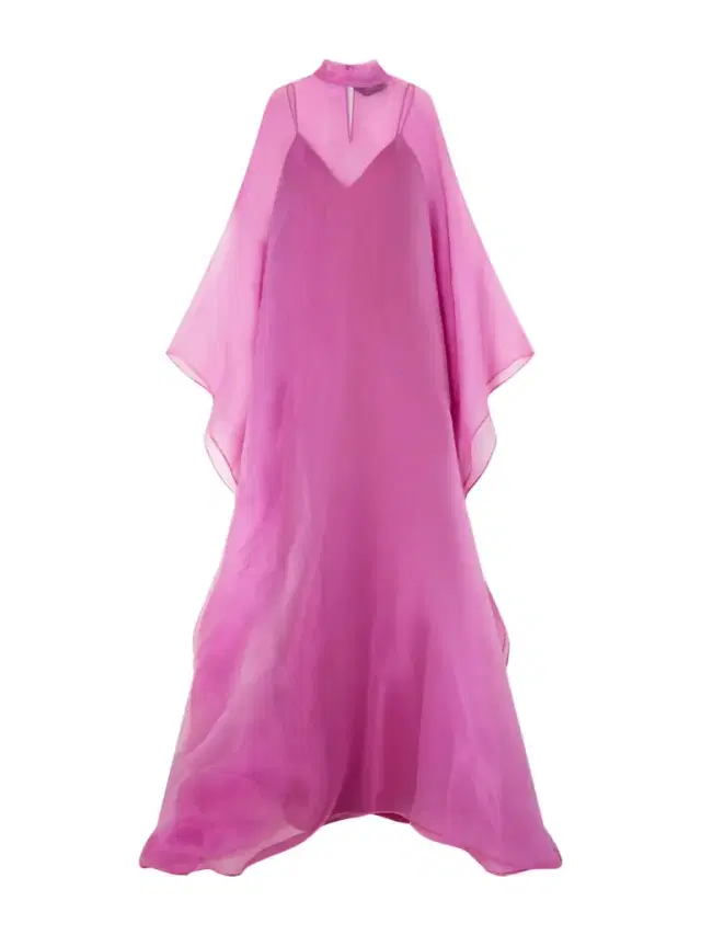 Sphinx Organza Turtleneck Gown