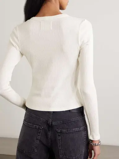 Citizens of Humanity Kari Ribbed Stretch-jersey T-shirt | Thumbnail 3
