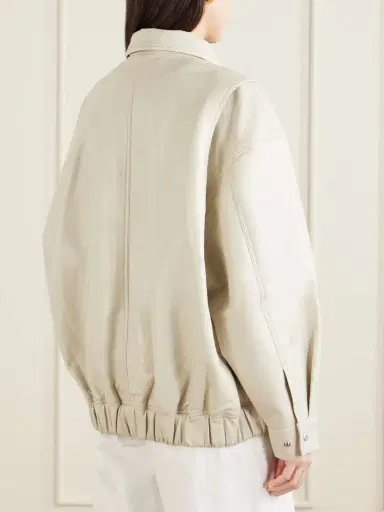 AGOLDE Aston Recycled Leather-blend Bomber Jacket | Thumbnail 4 AGOLDE Aston Recycled Leather-blend Bomber Jacket | Thumbnail 4