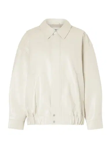 AGOLDE Aston Recycled Leather-blend Bomber Jacket | Thumbnail 1 AGOLDE Aston Recycled Leather-blend Bomber Jacket | Thumbnail 1