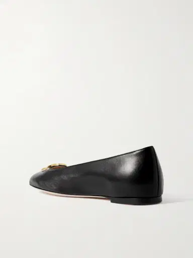 Valentino Garavani Vlogo Embellished Leather Ballet Flats | Thumbnail 3 Valentino Garavani Vlogo Embellished Leather Ballet Flats | Thumbnail 3