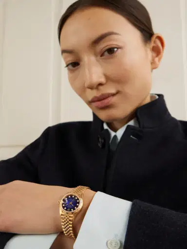 Stephanie Windsor + Rolex Vintage 1989 Datejust Automatic 26mm 18-karat Gold And Diamond Watch, Ref. No. 69178 (fits Up To 6" Wrist) | Thumbnail 5
