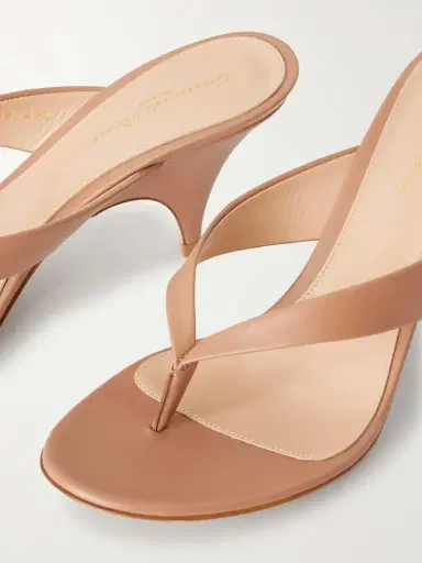 Gianvito Rossi Sofia 70 Leather Thong Sandals | Thumbnail 5