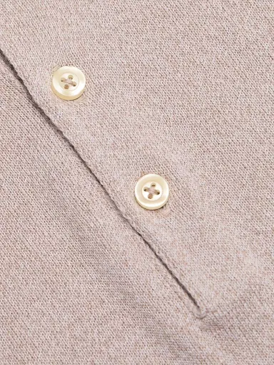 Saks Fifth Avenue Men's Wool Mouliné Polo Shirt - Sand - Size XXL | Thumbnail 7 Saks Fifth Avenue Men's Wool Mouliné Polo Shirt - Sand - Size XXL | Thumbnail 7