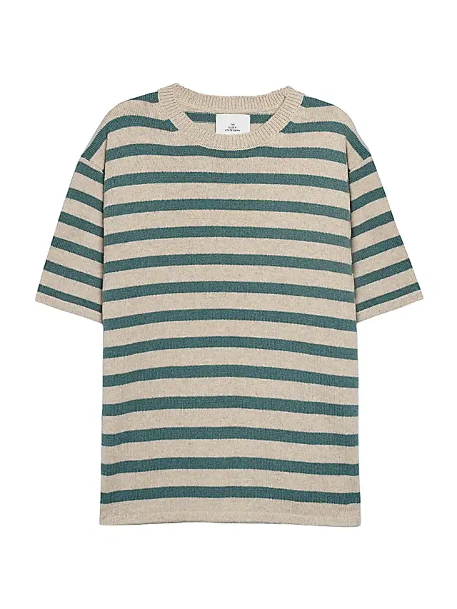 Men's Scout Stripe Knit T-Shirt - Oatmeal Cypress