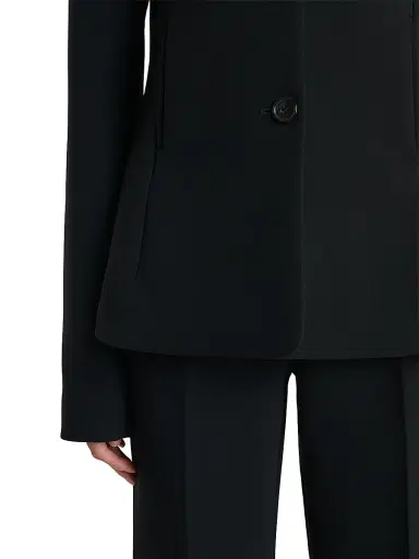 Khaite Women's June Hooded Peplum Jacket - Black | Thumbnail 5 Khaite Women's June Hooded Peplum Jacket - Black | Thumbnail 5