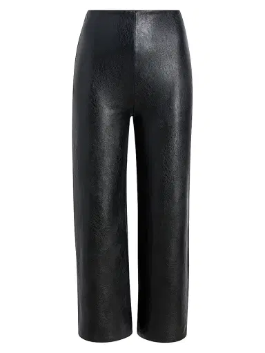 Commando Women's Faux-Leather Cropped Wide-Leg Pants - Black - Size XL | Thumbnail 1 Commando Women's Faux-Leather Cropped Wide-Leg Pants - Black - Size XL | Thumbnail 1