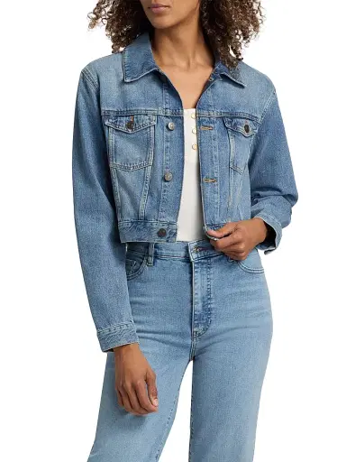 Frame Women's The Off Duty Classic Jacket - Essence - Size Large | Thumbnail 3 Frame Women's The Off Duty Classic Jacket - Essence - Size Large | Thumbnail 3