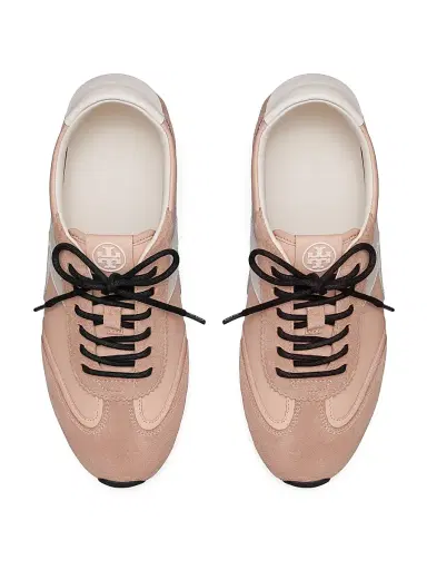 Tory Burch Women's Hank Field Suede Low-Top Sneakers - Rose Silk - Size 9 | Thumbnail 3 Tory Burch Women's Hank Field Suede Low-Top Sneakers - Rose Silk - Size 9 | Thumbnail 3