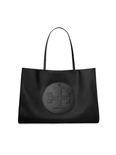 Tory Burch Women's Ella Small Tote Bag - Black | Thumbnail 1