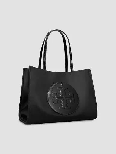 Tory Burch Women's Ella Small Logo Tote Bag - Black | Thumbnail 3