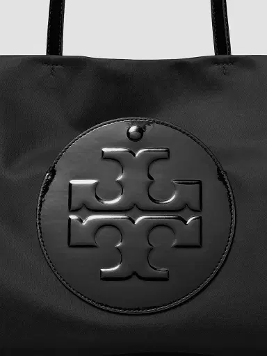 Tory Burch Women's Ella Small Logo Tote Bag - Black | Thumbnail 5