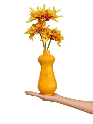 Cult Gaia Women's Dee Dee Dahlia Vase Clutch - Marigold Multi | Thumbnail 2 Cult Gaia Women's Dee Dee Dahlia Vase Clutch - Marigold Multi | Thumbnail 2