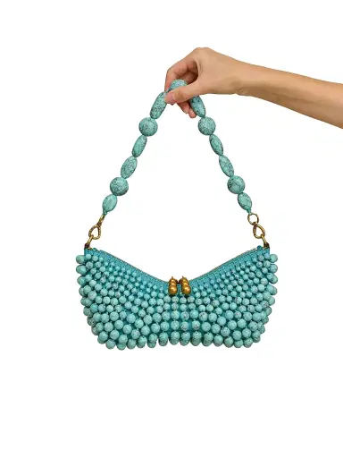 Cult Gaia Women's Mercier Beaded Shoulder Bag | Thumbnail 3 Cult Gaia Women's Mercier Beaded Shoulder Bag | Thumbnail 3