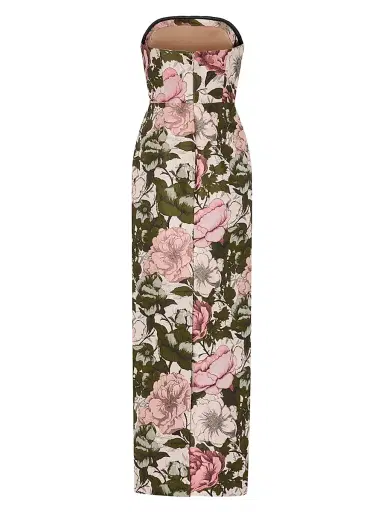 Milly Women's Ella Floral Jacquard Maxi Dress | Thumbnail 2