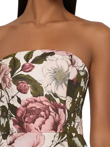 Milly Women's Ella Floral Jacquard Maxi Dress | Thumbnail 4