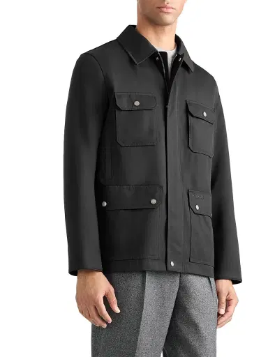 Mackage Men's Bruno Twill Chore Jacket - Black | Thumbnail 2