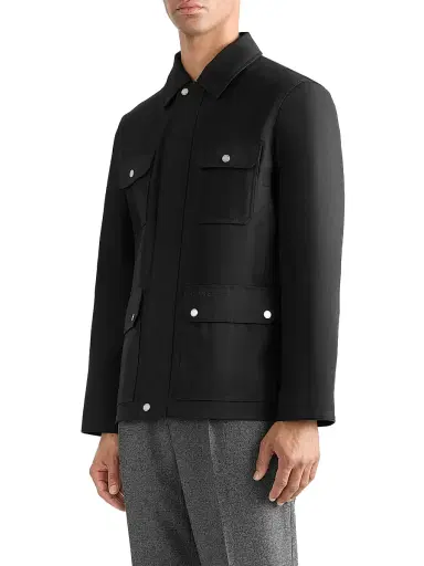 Mackage Men's Bruno Twill Chore Jacket - Black | Thumbnail 4