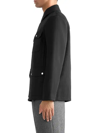 Mackage Men's Bruno Twill Chore Jacket - Black | Thumbnail 5