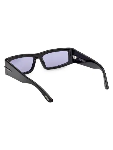 Tom Ford Men's 55MM Rectangular Sunglasses - Black Purple | Thumbnail 4 Tom Ford Men's 55MM Rectangular Sunglasses - Black Purple | Thumbnail 4