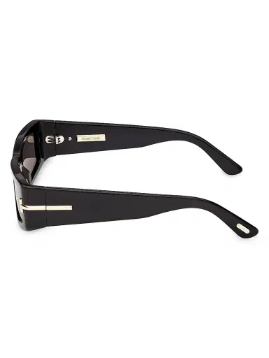 Tom Ford Men's 55MM Rectangular Sunglasses - Black | Thumbnail 3 Tom Ford Men's 55MM Rectangular Sunglasses - Black | Thumbnail 3