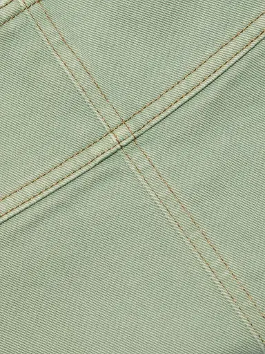 TANYA TAYLOR Women's Courtney Tie-Waist Denim Miniskirt - Pistachio - Size 12 | Thumbnail 7