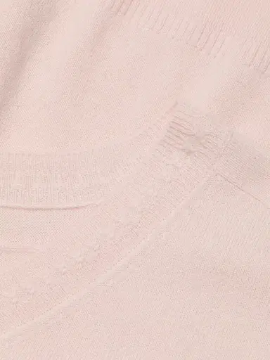 TANYA TAYLOR Women's Audrey Cashmere V-Neck Sweater - Baby Pink - Size XL | Thumbnail 7 TANYA TAYLOR Women's Audrey Cashmere V-Neck Sweater - Baby Pink - Size XL | Thumbnail 7