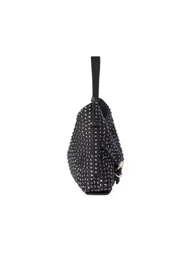 Givenchy Women's Nano Voyou Bag in Leather with Strass - Black | Thumbnail 2