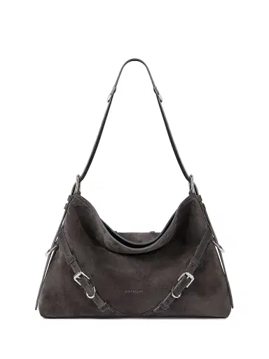 Givenchy Women's Medium Voyou Shoulder Bag - Dark Grey | Thumbnail 1