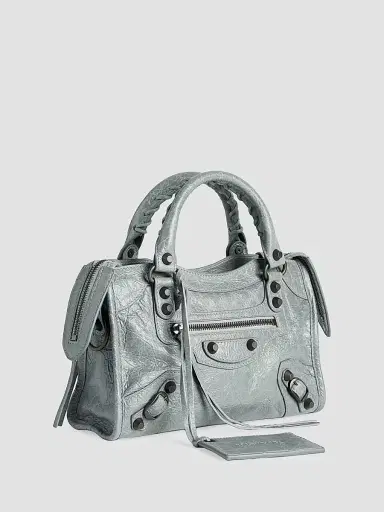 Balenciaga Women's Le City Crossbody Bag - Blue Grey | Thumbnail 2