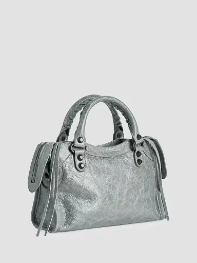 Balenciaga Women's Le City Crossbody Bag - Blue Grey | Thumbnail 3