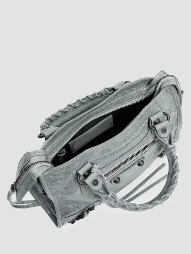 Balenciaga Women's Le City Crossbody Bag - Blue Grey | Thumbnail 4