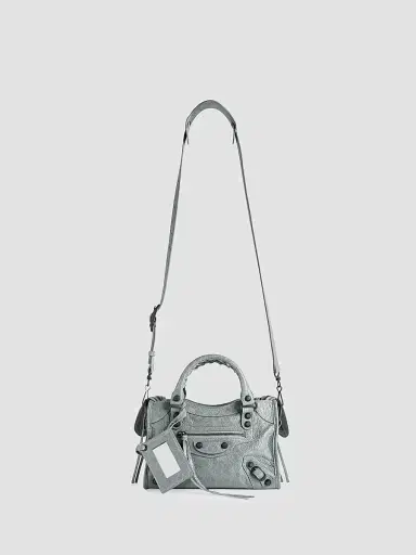 Balenciaga Women's Le City Crossbody Bag - Blue Grey | Thumbnail 5