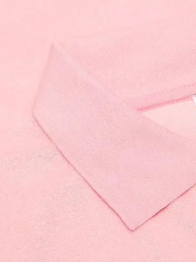 Hunza G Women's Cotton Polo Top - Pink - Size Medium | Thumbnail 7