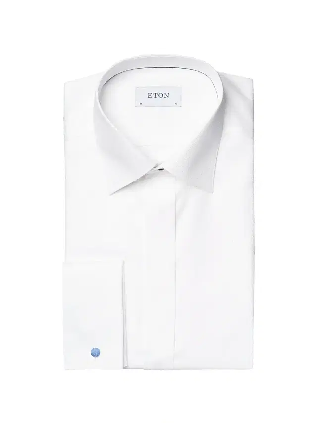 Eton Men's Slim-Fit Diamond-Weave Cotton Formal Shirt - White