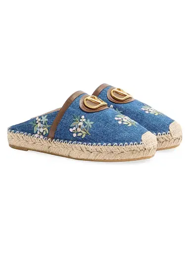 Valentino Garavani Women's VLogo Signature 25MM Mules in | Thumbnail 2