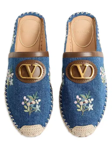 Valentino Garavani Women's VLogo Signature 25MM Mules in | Thumbnail 4