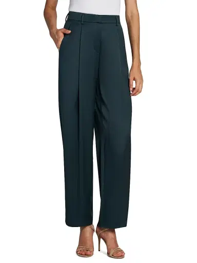 Giorgio Armani Women's Silk Straight-Leg Pants | Thumbnail 3 Giorgio Armani Women's Silk Straight-Leg Pants | Thumbnail 3