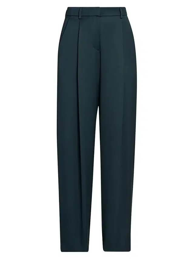 Giorgio Armani Women's Silk Straight-Leg Pants