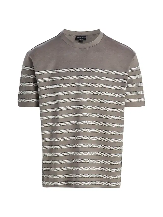 Men's Striped T-Shirt - Solid Medieval