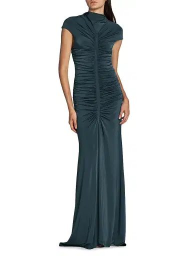 Giorgio Armani Women's Ruched Jersey Gown | Thumbnail 2 Giorgio Armani Women's Ruched Jersey Gown | Thumbnail 2