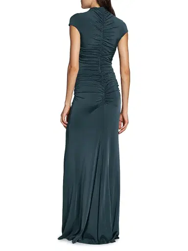 Giorgio Armani Women's Ruched Jersey Gown | Thumbnail 5 Giorgio Armani Women's Ruched Jersey Gown | Thumbnail 5