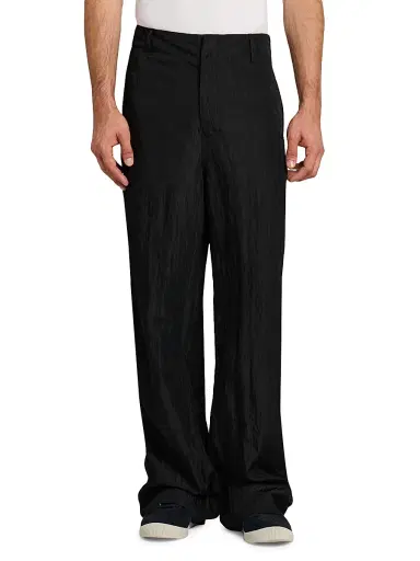 Giorgio Armani Men's Crinkle Texture Trousers - Anthracite - Size 38 | Thumbnail 3 Giorgio Armani Men's Crinkle Texture Trousers - Anthracite - Size 38 | Thumbnail 3