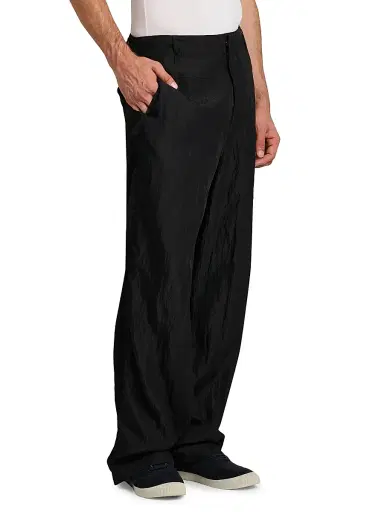 Giorgio Armani Men's Crinkle Texture Trousers - Anthracite - Size 38 | Thumbnail 4 Giorgio Armani Men's Crinkle Texture Trousers - Anthracite - Size 38 | Thumbnail 4