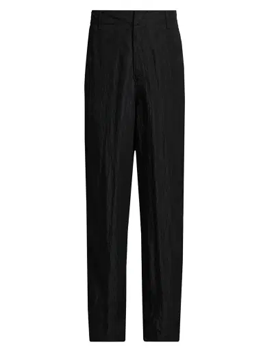 Giorgio Armani Men's Crinkle Texture Trousers - Anthracite - Size 38 | Thumbnail 1 Giorgio Armani Men's Crinkle Texture Trousers - Anthracite - Size 38 | Thumbnail 1