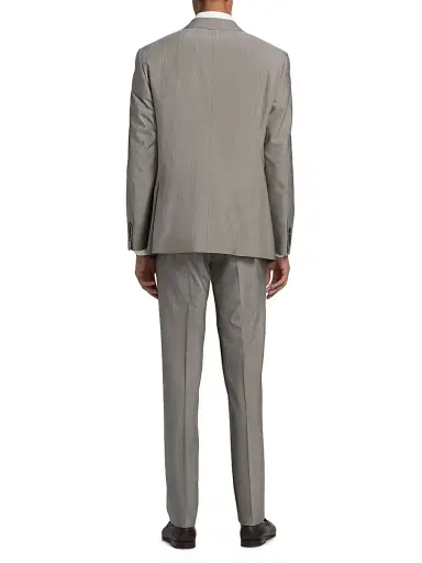 Giorgio Armani Men's Virgin Wool Single-Breasted Suit | Thumbnail 5