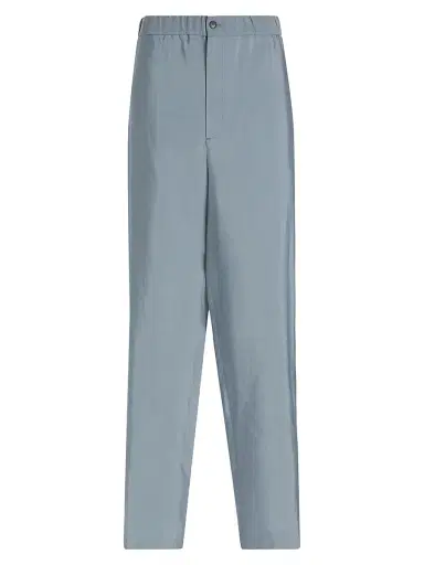 Giorgio Armani Men's Relaxed Silk-Nylon Trousers - Solid Dark - Size 38 | Thumbnail 1 Giorgio Armani Men's Relaxed Silk-Nylon Trousers - Solid Dark - Size 38 | Thumbnail 1