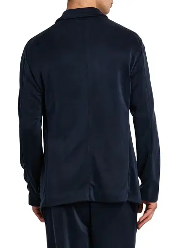 Giorgio Armani Men's Patch Pocket Jersey Blazer - Blue Navy - Size 46 | Thumbnail 5