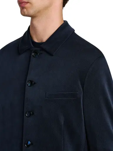 Giorgio Armani Men's Patch Pocket Jersey Blazer - Blue Navy - Size 46 | Thumbnail 6